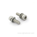 Round head screw with washer Hex socket head screw